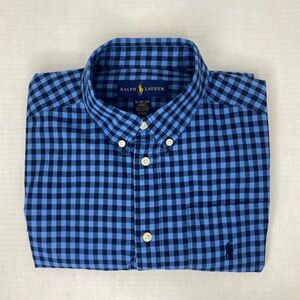 Ralph Lauren Boy’sNavy and Black Plaid Shirt